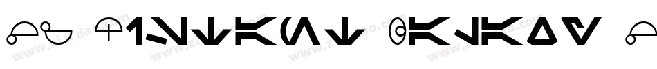 SF Distant Galaxy Symbols字体转换